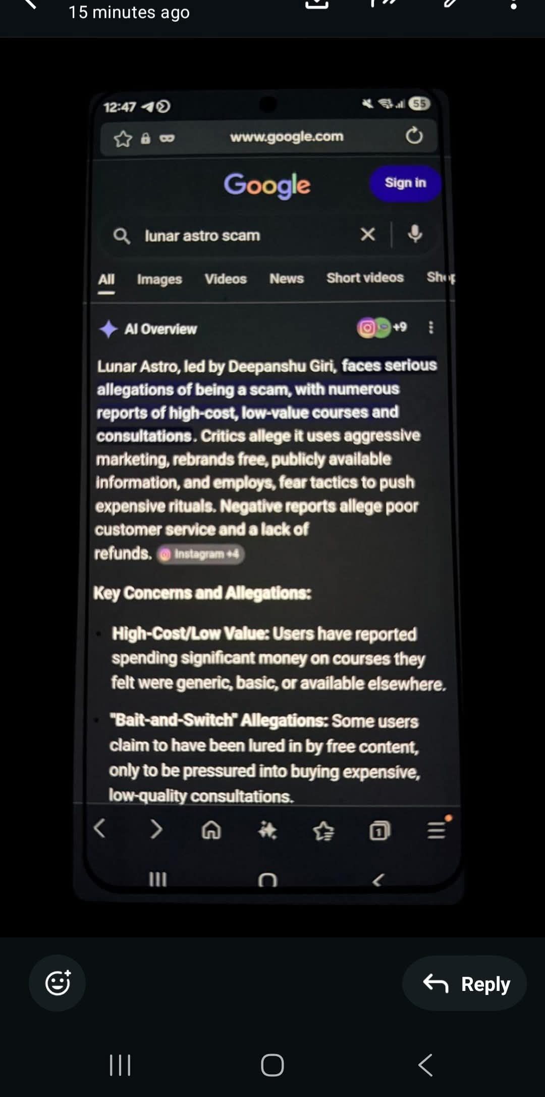 Lunar Astro Complaints 36